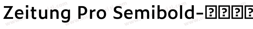 Zeitung Pro Semibold字体转换